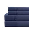 Lanester 4 Piece Queen Size Microfiber Deep Pocket Sheet Set The Urban Port, Blue