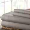 Lanester 4 Piece Deep Pocket King Size Microfiber Sheet Set The Urban Port, Gray