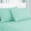 Lanester 4 Piece Deep Pocket California King Size Sheet Set The Urban Port, Aqua Blue