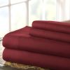 Lanester 4 Piece Deep Pocket California King Size Sheet Set The Urban Port, Red