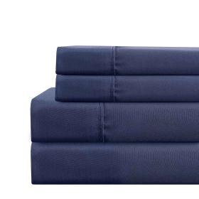 Lanester 4 Piece California King Size Deep Pocket Sheet Set The Urban Port, Blue
