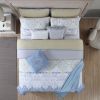 Andria 10 Piece King Size Comforter and Coverlet Set The Urban Port, Multicolor