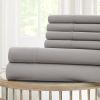Forli 6 Piece Microfiber Full Sheet Set with Nano Technology The Urban Port, Gray
