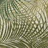 20 X 14 Inch Embroidered Pillow with Palm Leaf Design, White and Green