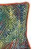 20 X 14 Inch Fabric Pillow with Abstract Art Details, Multicolor