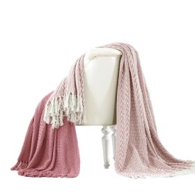 Latina Cotton Throw with Decorative Fringe The Urban Port, Set of 2, Pink