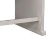 Wooden Counter Height Bench with Lift Top Seat, White and Black