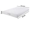 Eastern King Size Mattress with High Density Memory Foam, White