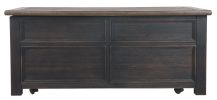 Wooden Lift Top Coffee Table with Drawers and Caster, Black and Brown