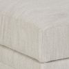 Wooden Ottoman with Hidden Storage and Tubular Legs, White
