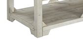 48 Inch Farmhouse Style Lift Top Coffee Table, Open Bottom Shelf, White