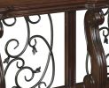 Wooden Sofa Table with 1 Bottom Shelf and Cabriole Legs, Dark Brown