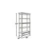Wooden Bookcase with 4 Tier Shelves and Bottom Drawer, Brown and White