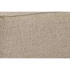 Square Textured Fabric Upholstered Oversized Accent Ottoman, Beige
