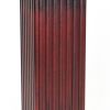 Square Shaped Column Pedestal with Reeded Design, Brown
