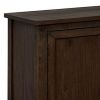 Transitional Wooden TV Stand with Display and Storage Space, Brown
