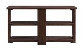 Wooden Sofa Table with 2 Open Display Shelves, Brown