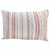 20 x 36 Cotton King Pillow Sham, Striped Pattern, Set of 2, Multicolor