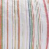 20 x 36 Cotton King Pillow Sham, Striped Pattern, Set of 2, Multicolor