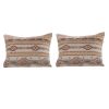 2 Piece Polyester Twin Quilt Set, Kilim Pattern, Multicolor