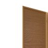 3 Panel Bamboo Shade Roll Room Divider, Natural Brown