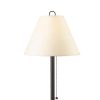 Paper Shade Metal Table Lamp with Pull Chain Switch,Set of 4,White and Black