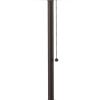 Paper Shade Metal Table Lamp with Pull Chain Switch,Set of 4,White and Black