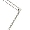 60W Metal Task Lamp with Adjustable Arms and Swivel Head, Set of 2, Silver