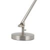 60W Metal Task Lamp with Adjustable Arms and Swivel Head, Set of 2, Silver