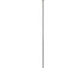 150 Watt Metal Floor Lamp with Swing Arm and Fabric Conical Shade, Silver