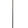 150 Watt 6 Way Metal Floor Lamp with Fabric Tapered Shade, Bronze