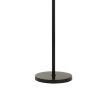 10W LED Adjustable Metal Floor Lamp with Swing Arm, Black
