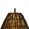 150 Watt Resin Body Table Lamp with Bear Design and Twig Shade, Bronze