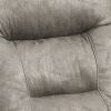 41 Inch Leatherette Power Recliner with USB Port, Gray