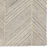 Kaye 10 x 7 Modern Area Rug, Soft Fabric Dotted Gray Brown Chevron, Large