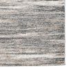 Zeni 5 x 7 Modern Area Rug, Smokey Lined Design, Soft Fabric, Ivory, Beige
