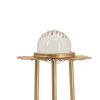 12, 9, 8 Inch Set of 3 Crystal Balls, Decorative Accent, Gold