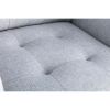 Caden 54 Inch Modern Loveseat with Side Pocket and 2 Pillows, Light Gray