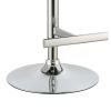 Sophisticated Armless Adjustable Bar Stool, Black ,Set of 2