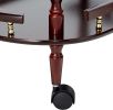 2 Tier Traditional Serving Cart, Brown
