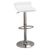 Contemporary Backless Seat Bar Stool, White ,Set of 2