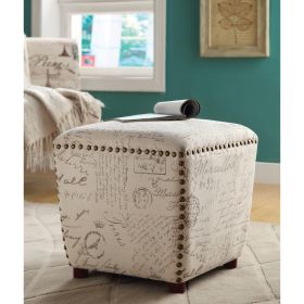 Petite Cube Stool, White