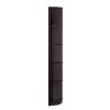 Capacious Corner Bookcase With 5 Open Shelves.