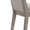 Transitional Style Wooden Side Chair with Fabric Upholstery, Set of 2, Gray Oak