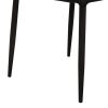 Diamond Tufted Leatherette Dining Chair with Metal Legs, Black, Set  of Four
