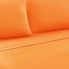 Bezons 4 Piece Queen Size Microfiber Sheet Set The Urban Port, Orange