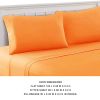 Bezons 4 Piece Queen Size Microfiber Sheet Set The Urban Port, Orange