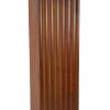 Transitional Molded Wooden Frame Pedestal Stand, Brown