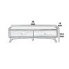Fabric Upholstered Bedroom Bench with 2 Storage Drawers, Brown and Gray
