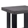 Wood and Metal 3 Piece Cocktail Table Set, Gray and Black